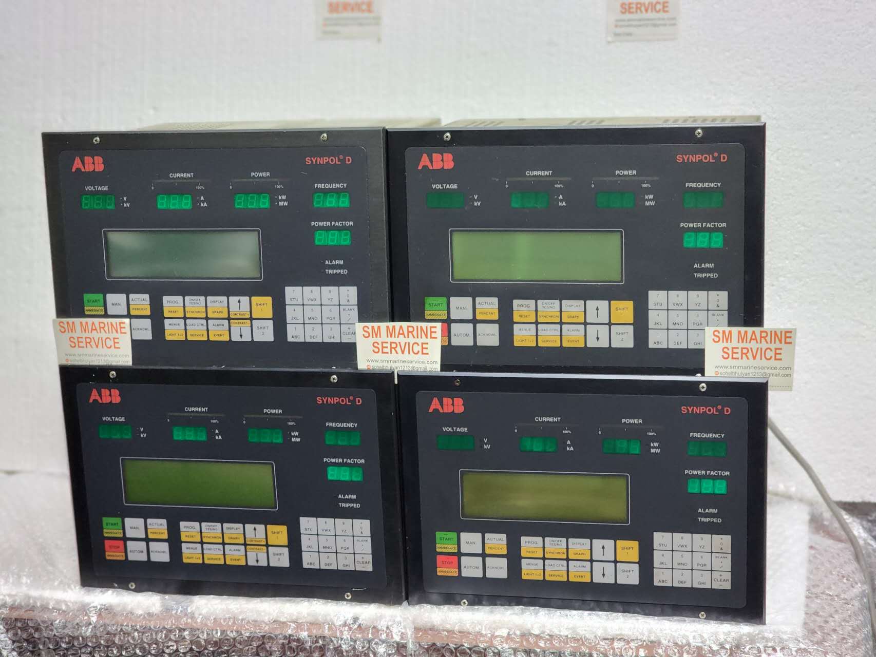 ABB SYNPOL D Generator Control Panel | Marine Power Management System | Generator Synchronization Controller