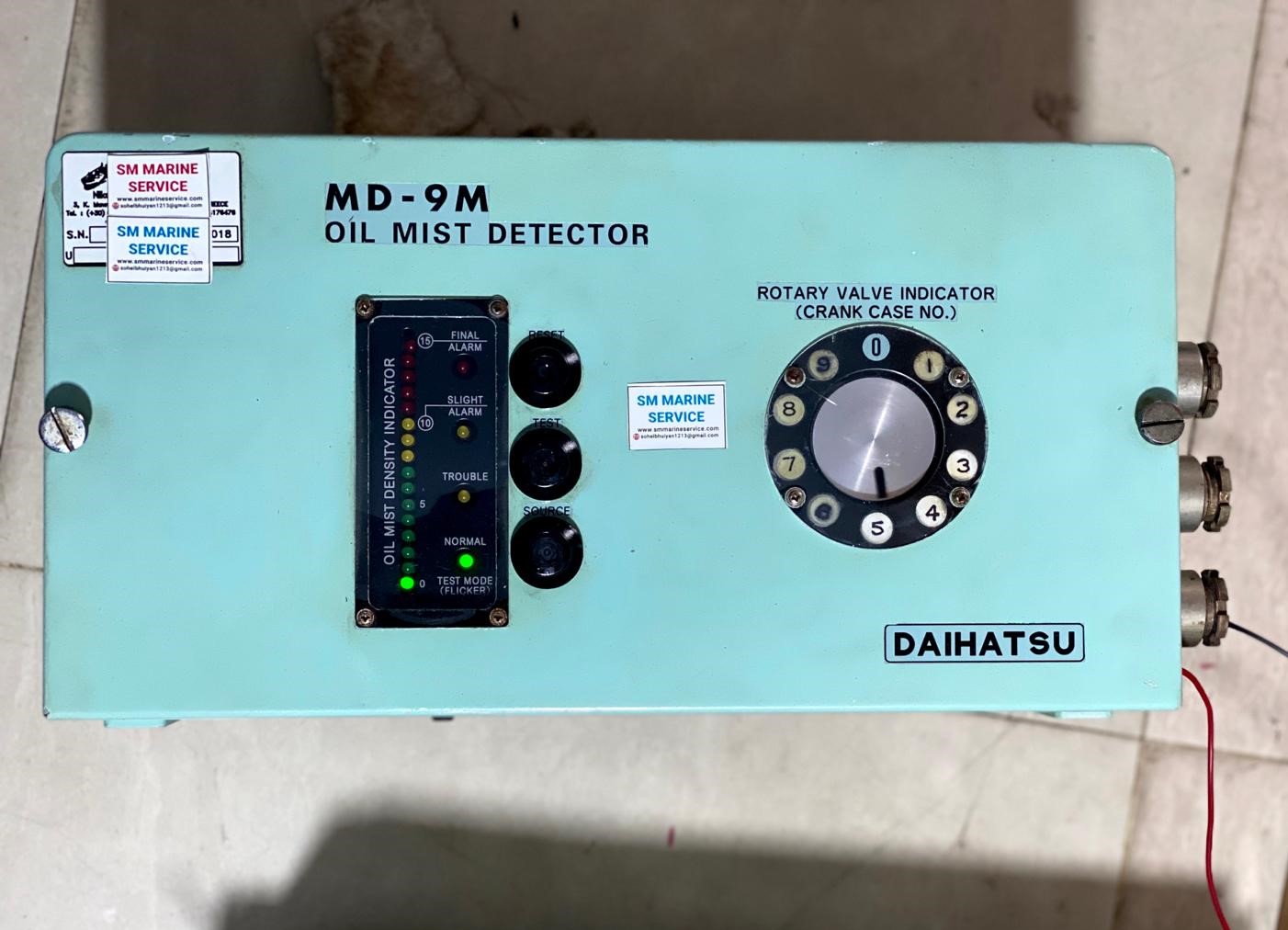 Daihatsu MD-9M Oil Mist Detector (OMD) – Complete Technical Guide, Maintenance, Troubleshooting, Alarm Functions & Engine Protection System