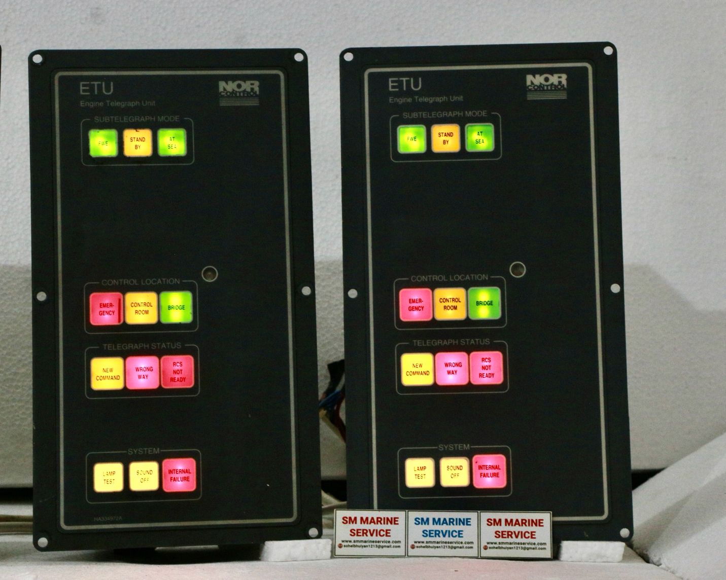 ETU ENGINE TELEGRAPH UNIT | Marine Engine Telegraph System | Bridge Engine Command & Control System | SM MARINE SERVICE™