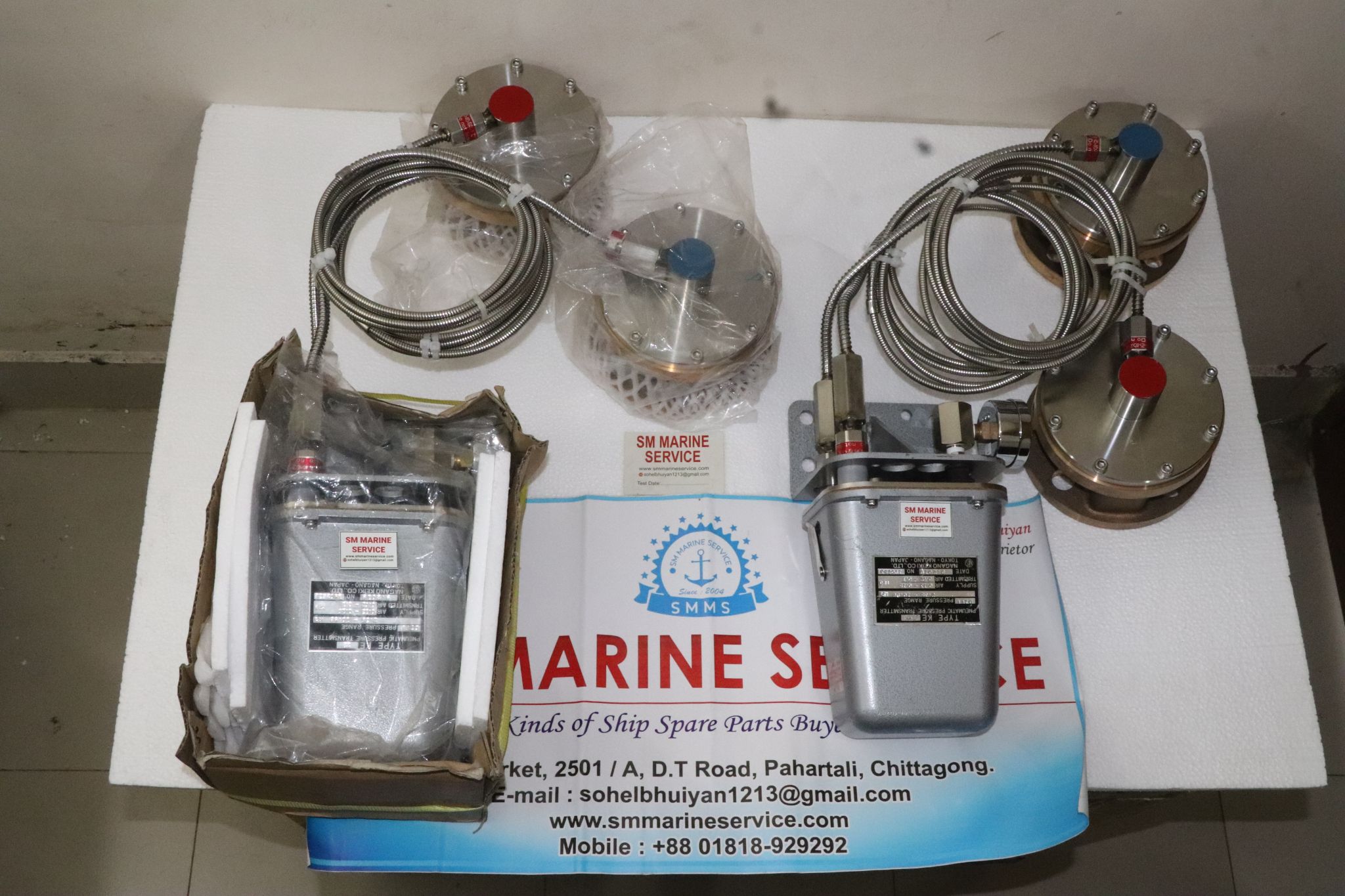 NAGANO KEIKI KE22 Pressure Transmitter | Marine Pneumatic Pressure Monitoring System | Tank Level & Pressure Measurement Solution | SM MARINE SERVICE™