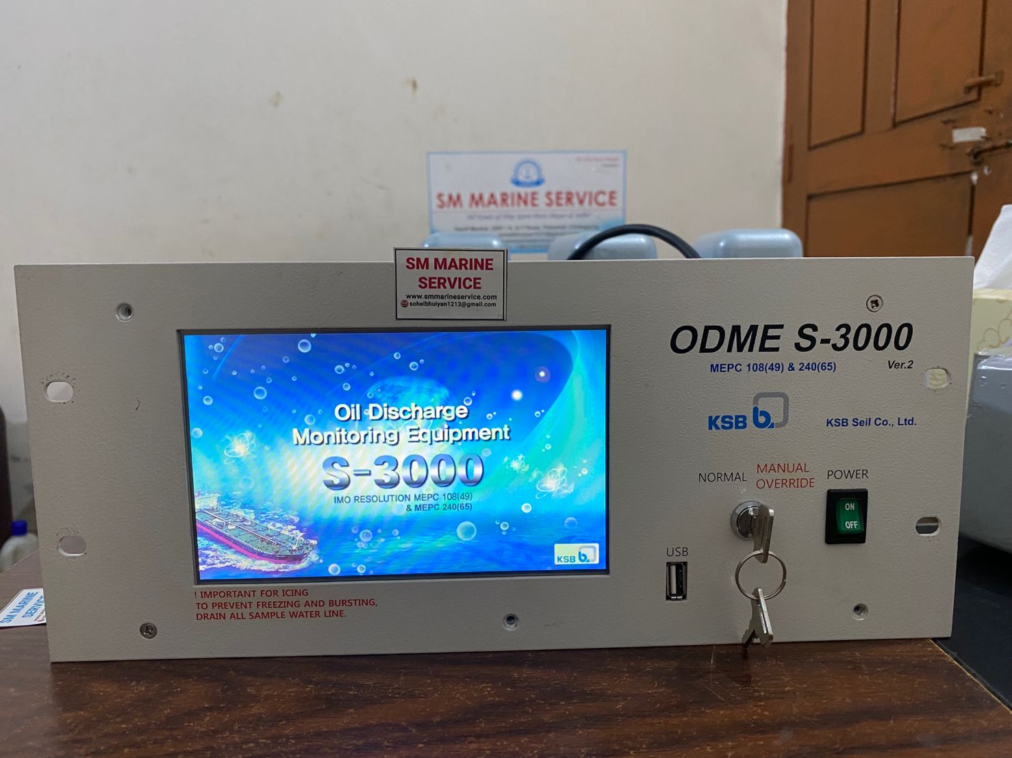 ODME S-3000 Oil Discharge Monitoring Equipment (ODME) | 15 PPM Bilge Alarm & MEPC Compliant Oily Water Monitoring System | SM MARINE SERVICE™